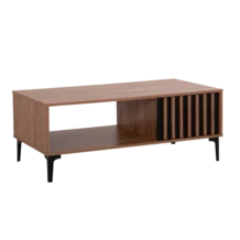 Alpine Modern Coffee Table - MElamine wood - Walnut - 110x60xH44cm