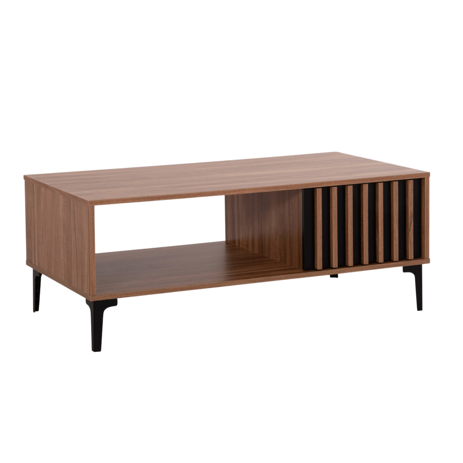 012329039009-ANG-18007.01 Alpine Modern Coffee Table - MElamine wood - Walnut - 110x60xH44cm