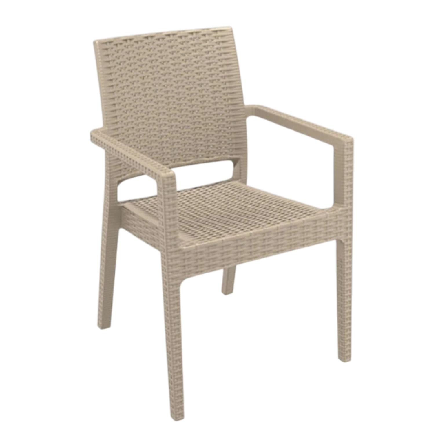 001291004009-ZO-IBIZA-TAUPE OutDoor Armchair - PORTOFINO,Indiana- Polypropylene - Toupe -58x59xH87cm
