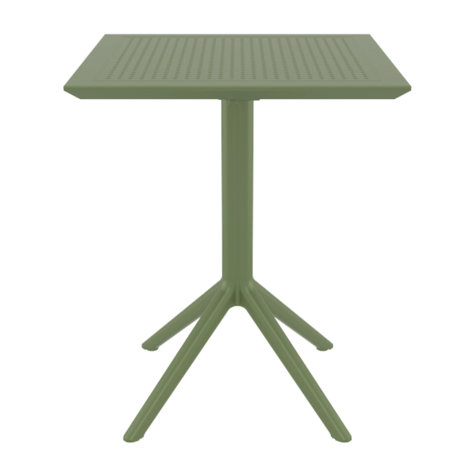 001291004020-ZO-SKY-TABLE Outdoor -Aero Folding Table- Polypropylene - Olive Green- 60x60x74cm