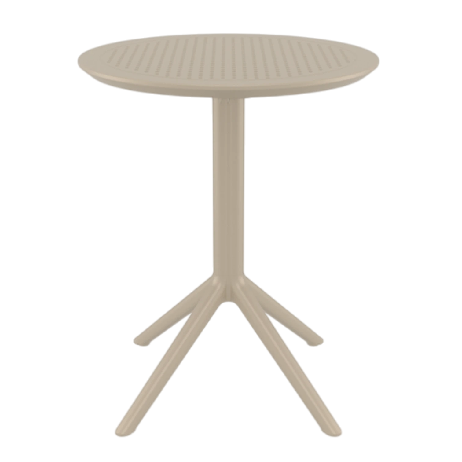 001291004081-ZO-SKY-TABLE-taupe Aero Folding Table Ø60 - Image 1