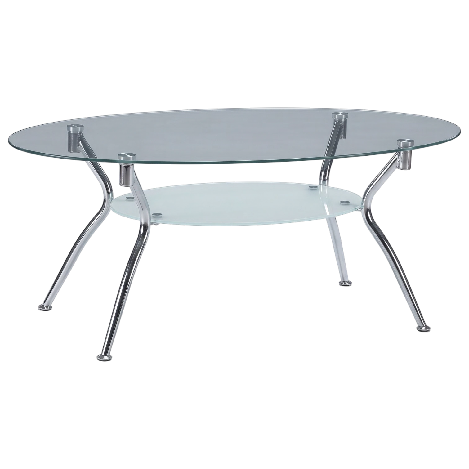 012208039004_UL-UCT029 Porto Coffee Table 110X60X45 Glass with STEEL LEGS