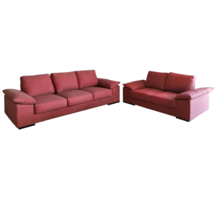 Kansas Sofa set— Fabric — Red