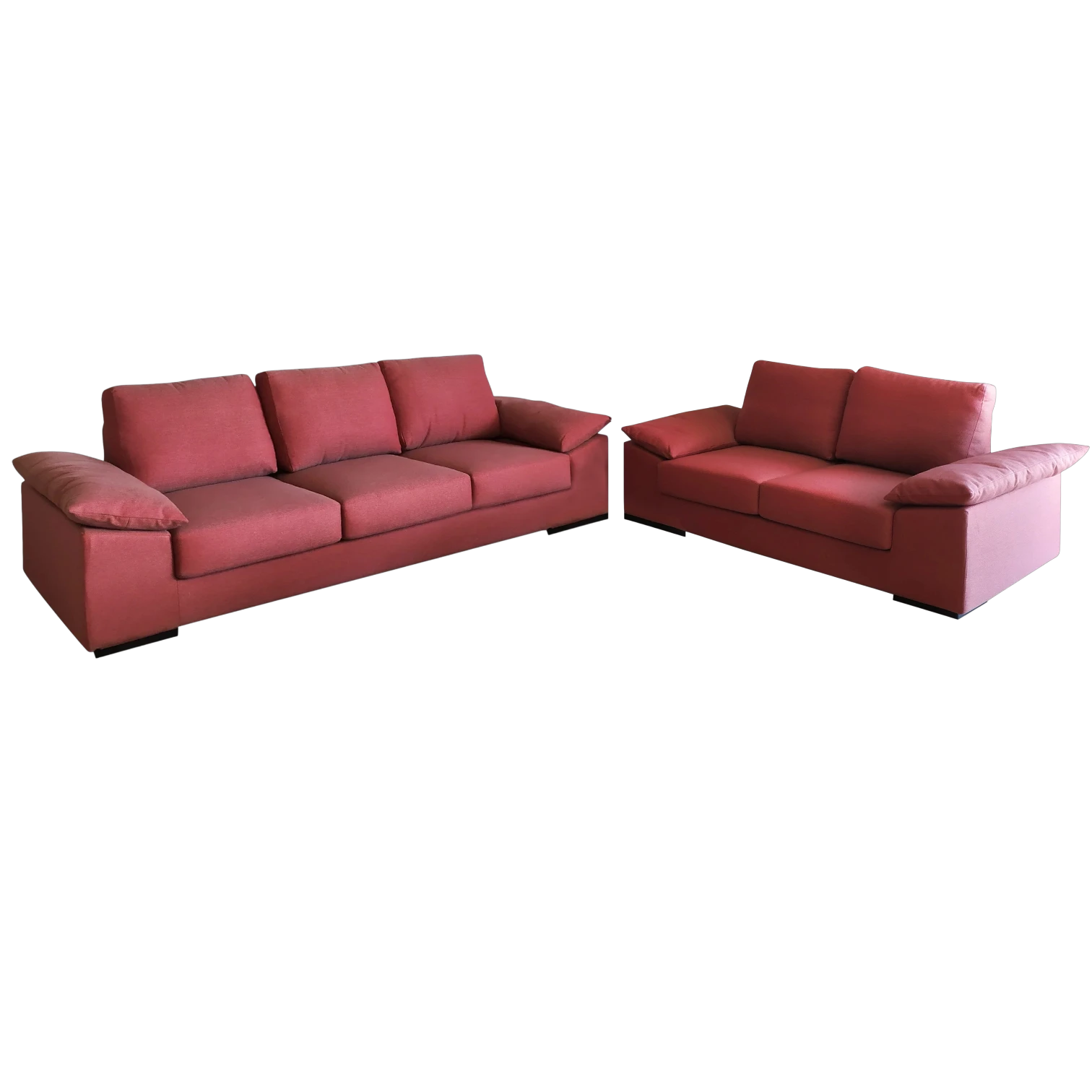 Kansas Sofa Set composite Kansas Sofa set— Fabric — Red