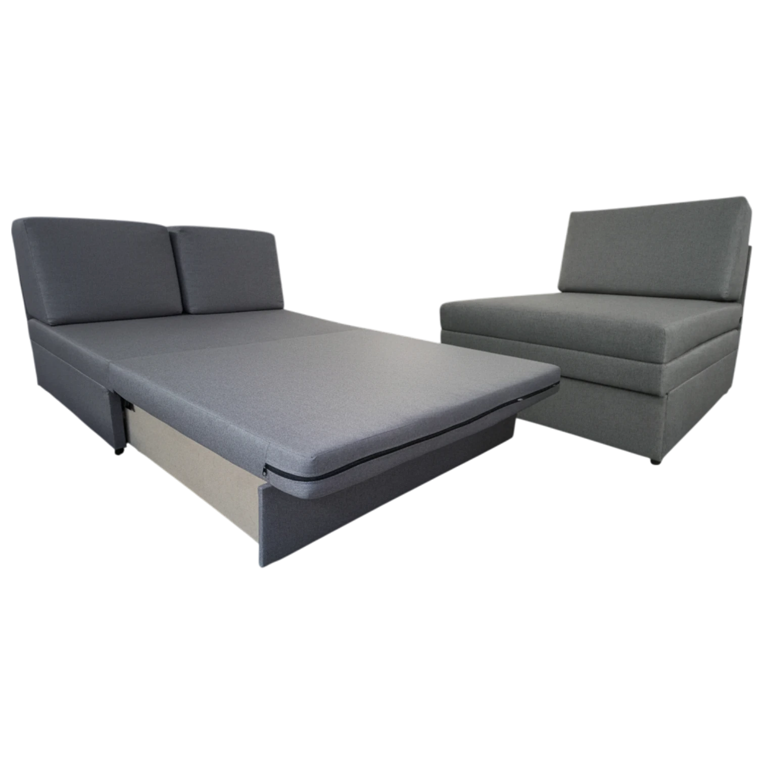Rainbow Sofa bed set composite Rainbow SofaBed SET— Grey - Fabric -