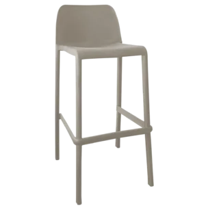Novera Bar Stool - Cosy bar stool- Polypropylene,Rattan - Beige - 46x46x75/99cm