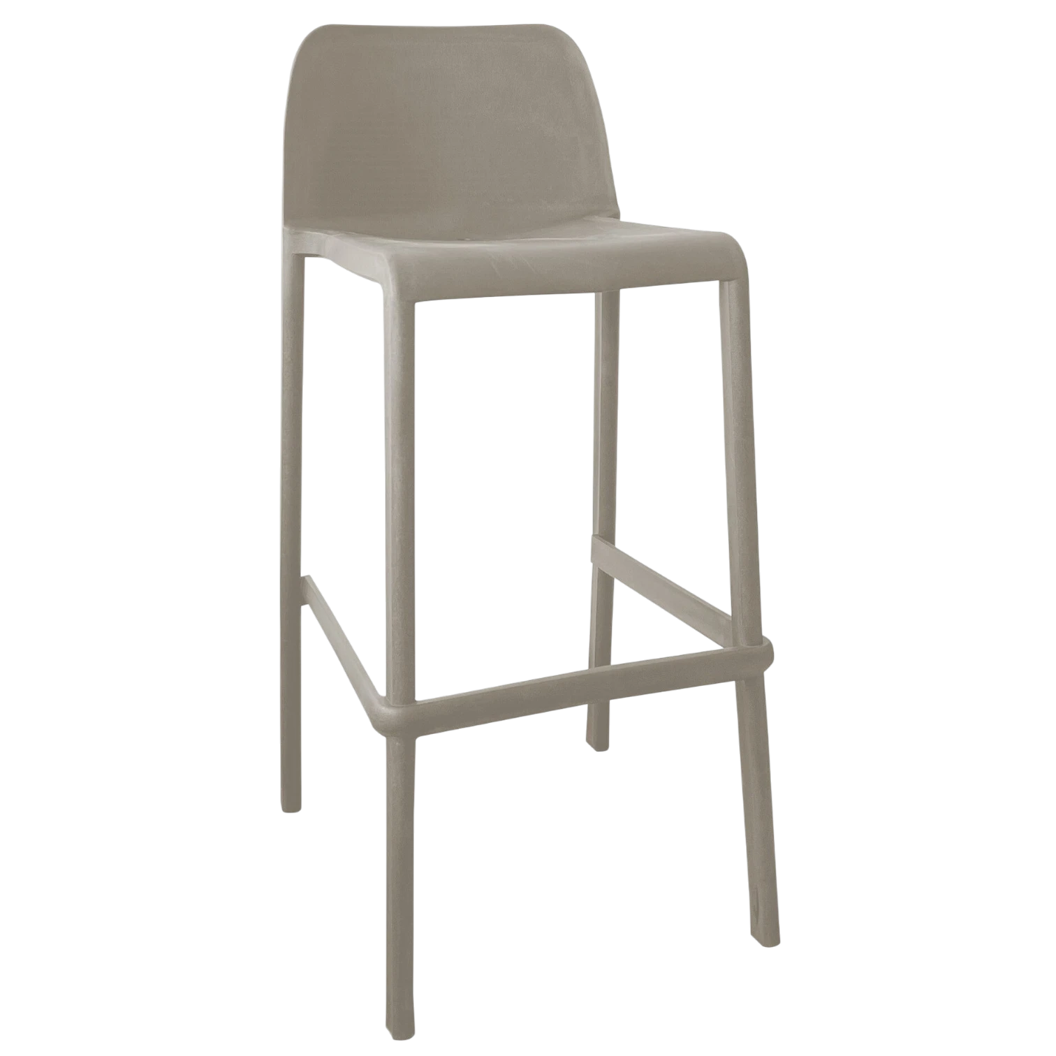 001250004018-RES-COSY Novera Bar Stool - Cosy bar stool- Polypropylene,Rattan - Beige - 46x46x75/99cm