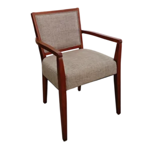 Dinning/Kitchen ArmChair — Helsinki — Fabric, Solid Wood, Wood