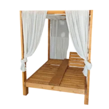 Touli Wooden Daybed - Swedish Pine Outdoor Daybed Cyprus