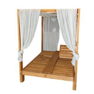 Touli Wooden Daybed - Swedish Pine Outdoor Daybed Cyprus