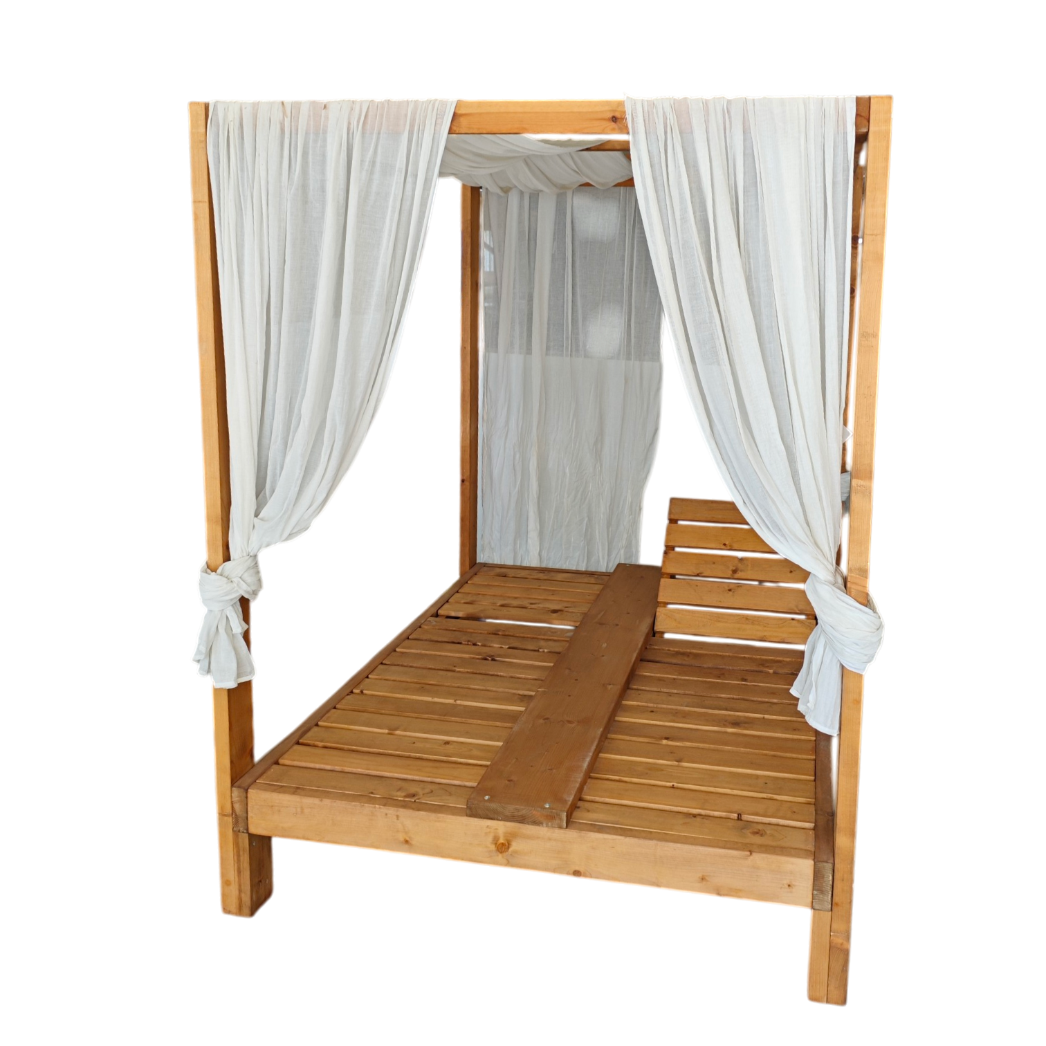 001186001002-AG-DB240 Touli Wooden Daybed - Swedish Pine Outdoor Daybed Cyprus