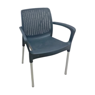 Alexa Armchair - Outdoor chair - Plastic polypropilanioum anthracit - 50x60x82cm
