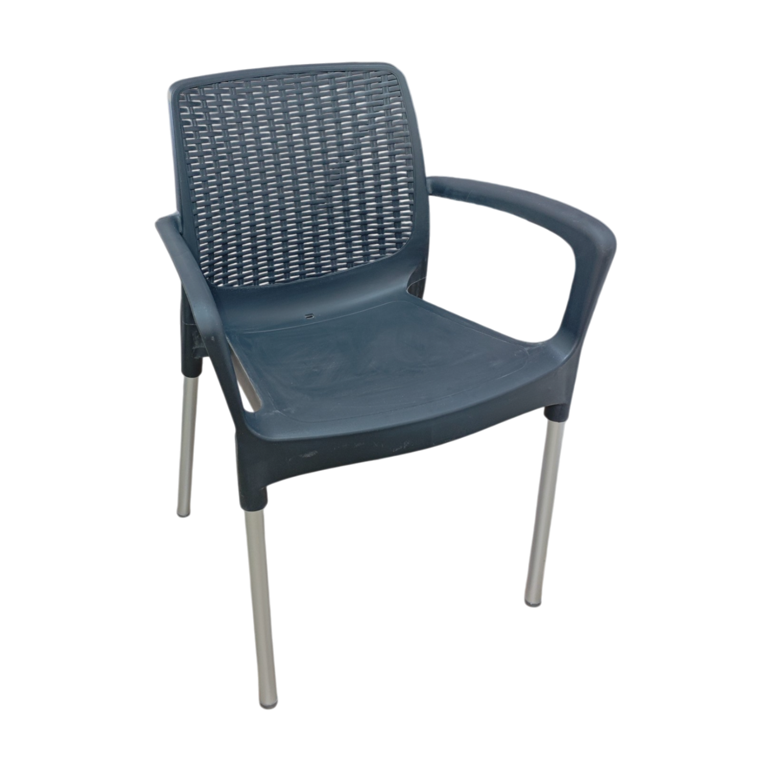 001231037010-JP-ALEXA-R. Alexa Armchair - Outdoor chair - Plastic polypropilanioum anthracit - 50x60x82cm