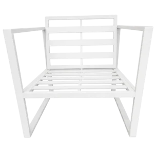 Bilbao outdoor set - Aluminume - White Seated Outdoor Sofa