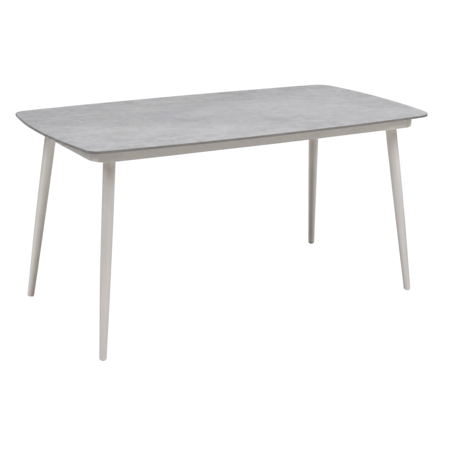 001189037012-FS-SP-DQS238 Avola rectangular aluminum outdoor dining table with a sintered-stone tabletop