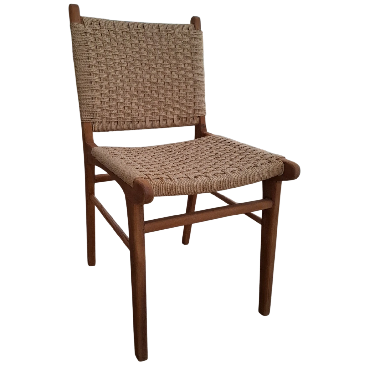 001303001037_EX-CH019_Java Java Teak Rattan Chair | Natural Wooden Dining Chair - 52 × 56 × H88 cm