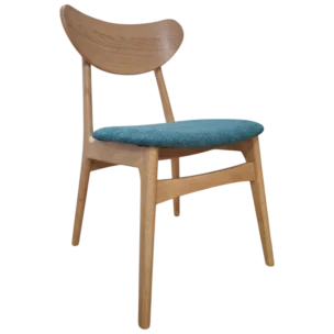 DINING CHAIR 57x49xH80 Maple Wooden with Green Seat Indoor Kitchen