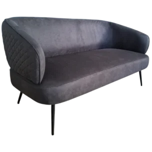 SOFA 2-SEAT W142xD68xH78.5cm Fabric Dark Grey