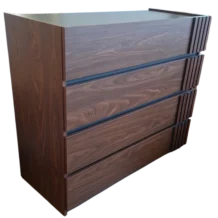 Melamine Dresser 105x46xH91 cm walnut bedroom indoor