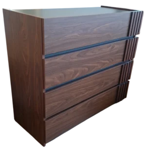 Melamine Dresser 105x46xH91 cm walnut bedroom indoor