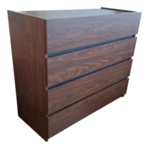 Melamine Dresser 105x46xH91 cm walnut bedroom indoor
