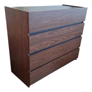 Melamine Dresser 105x46xH91 cm walnut bedroom indoor