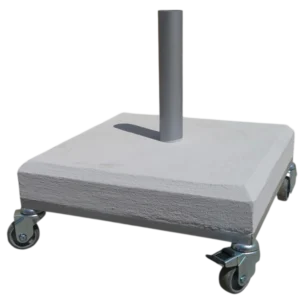 cement umbrella base with 4 wheels