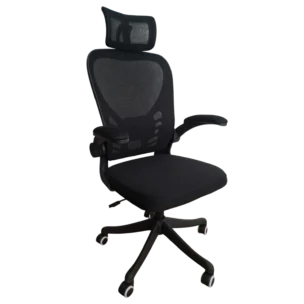 BLACK OFFICE CHAIR MESH L64xD61xH124-132 (SH49-58)